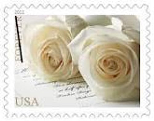 40 Wedding Rose Forever Postage Stamps - Perfect for Invitations, Save the Dates & Love Letters