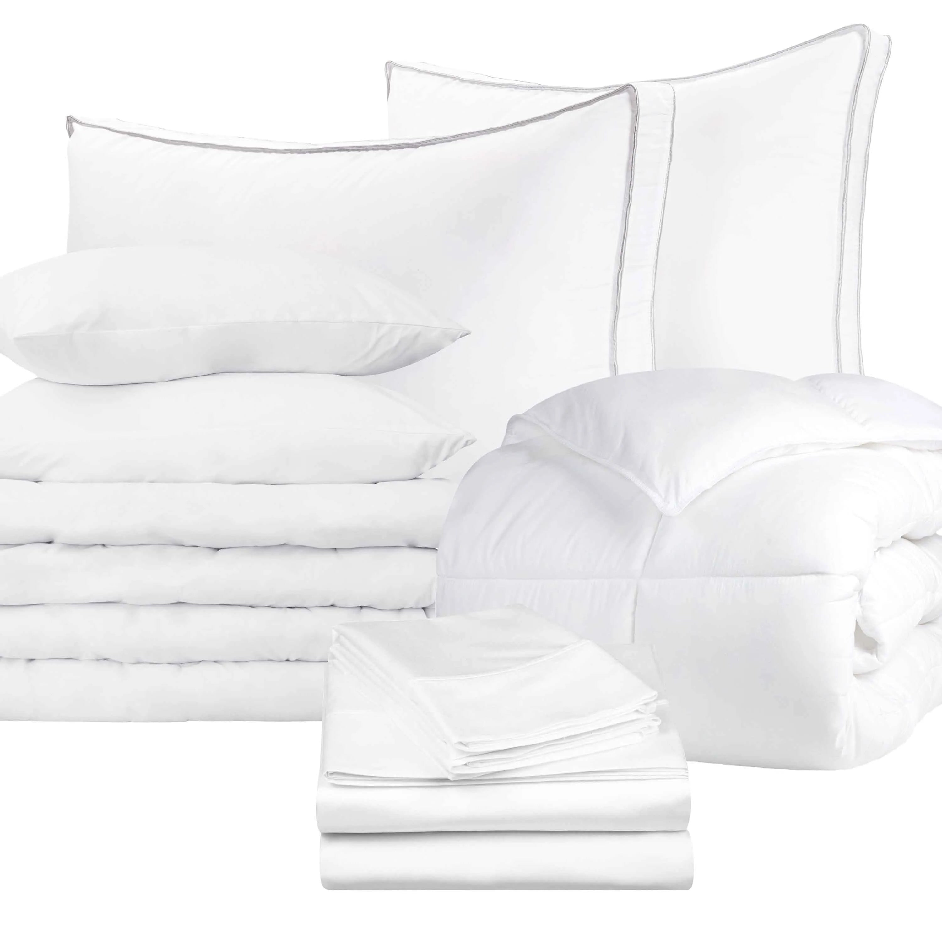11-Piece Luxury Bedding Set - Ultra Soft Comforter, Sheets & Pillowcases - Perfect for Master Bedroom, Guest Room & Cozy Home Decor