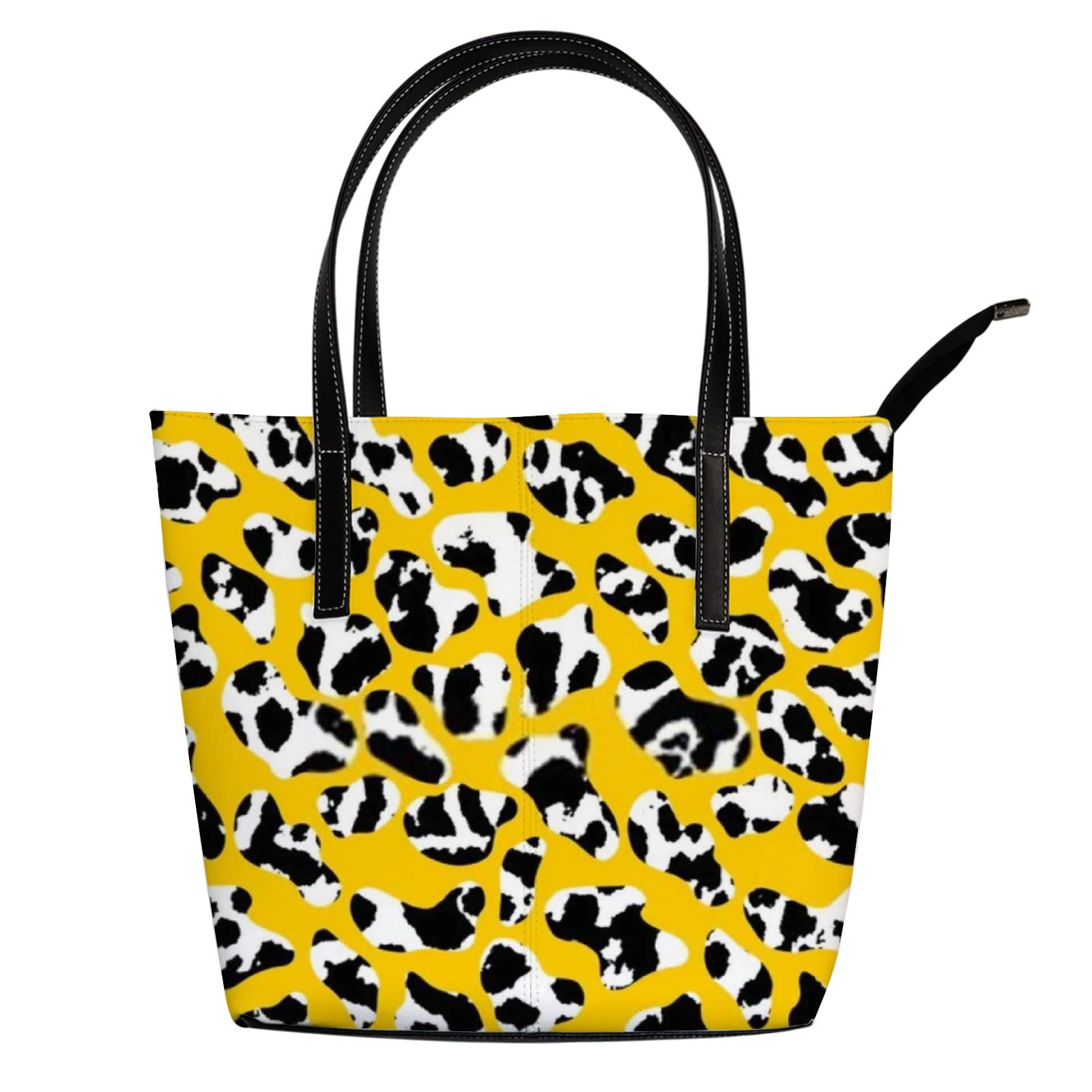 Premium Leather Tote Bag for Women - Stylish Crossbody Handbag with Detachable Strap, Spacious Work Tote for Office, Travel & Daily Use