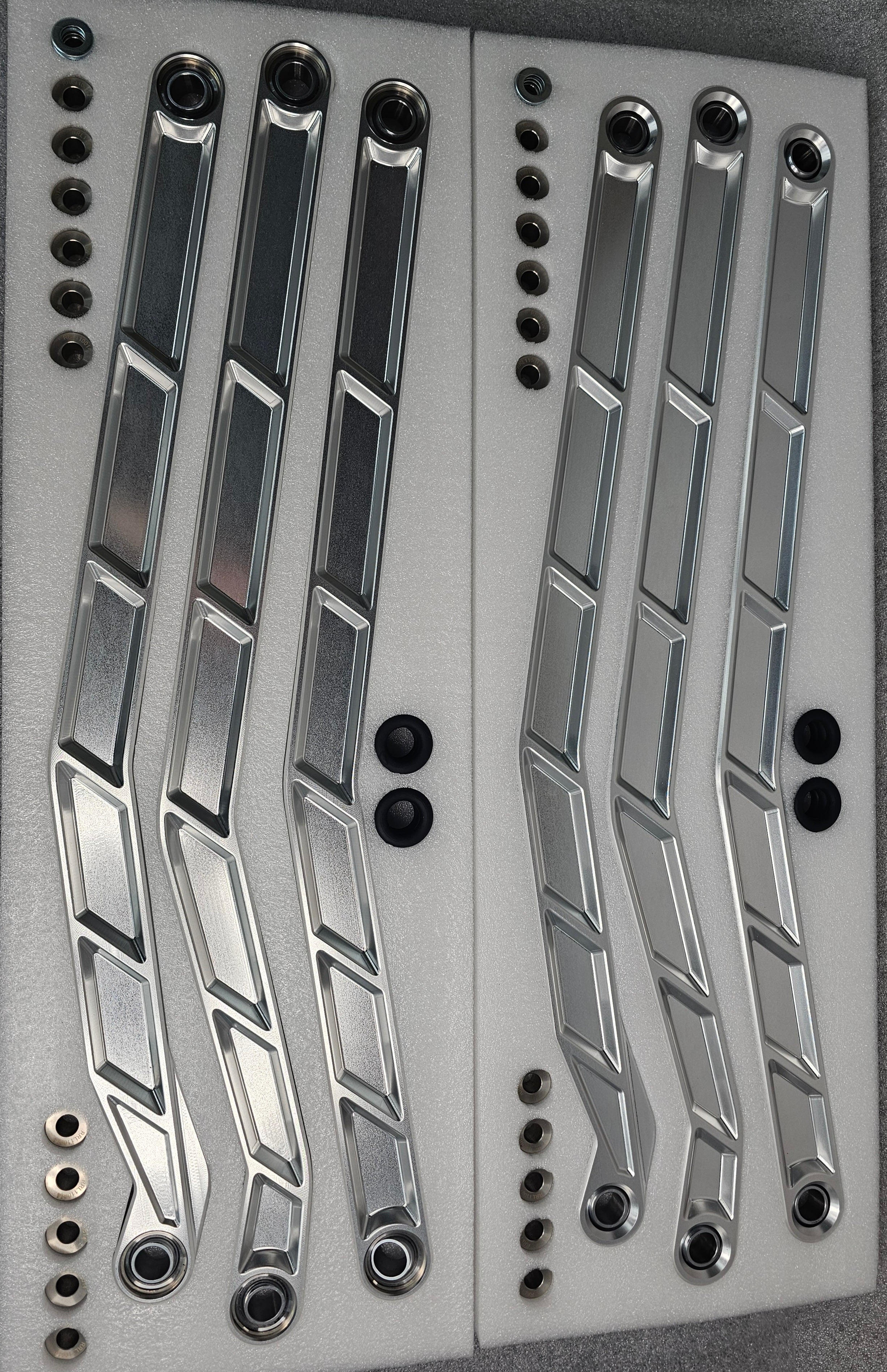 Can Am X3 Maverick High Clearance Radius Rods (2017-Present) - Clear Finish for 72