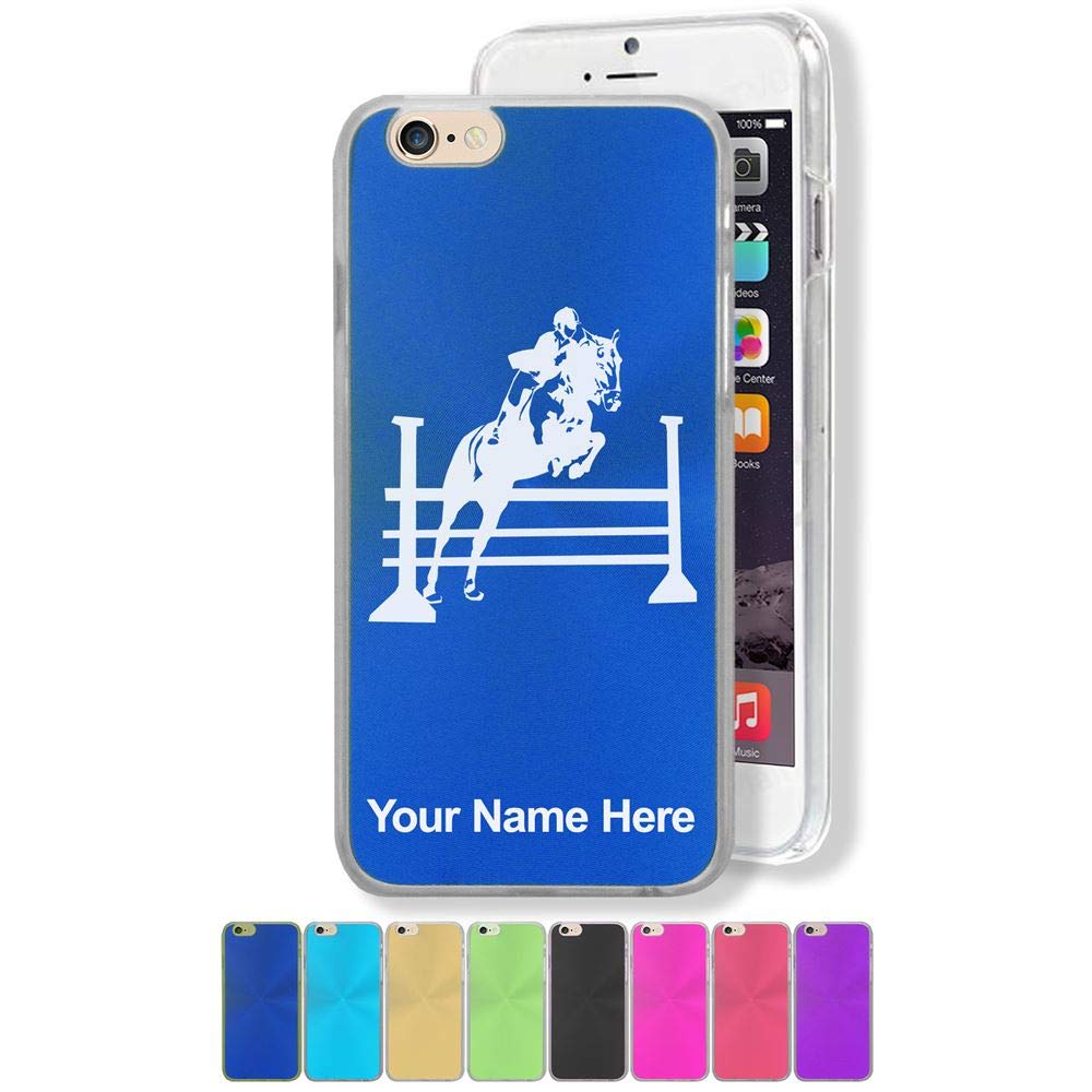 LaserGram iPhone 6/6s Case with Custom Engraving - Durable Horse Hurdles Design Protective Cover for Everyday Use, Sports & Outdoor Activities