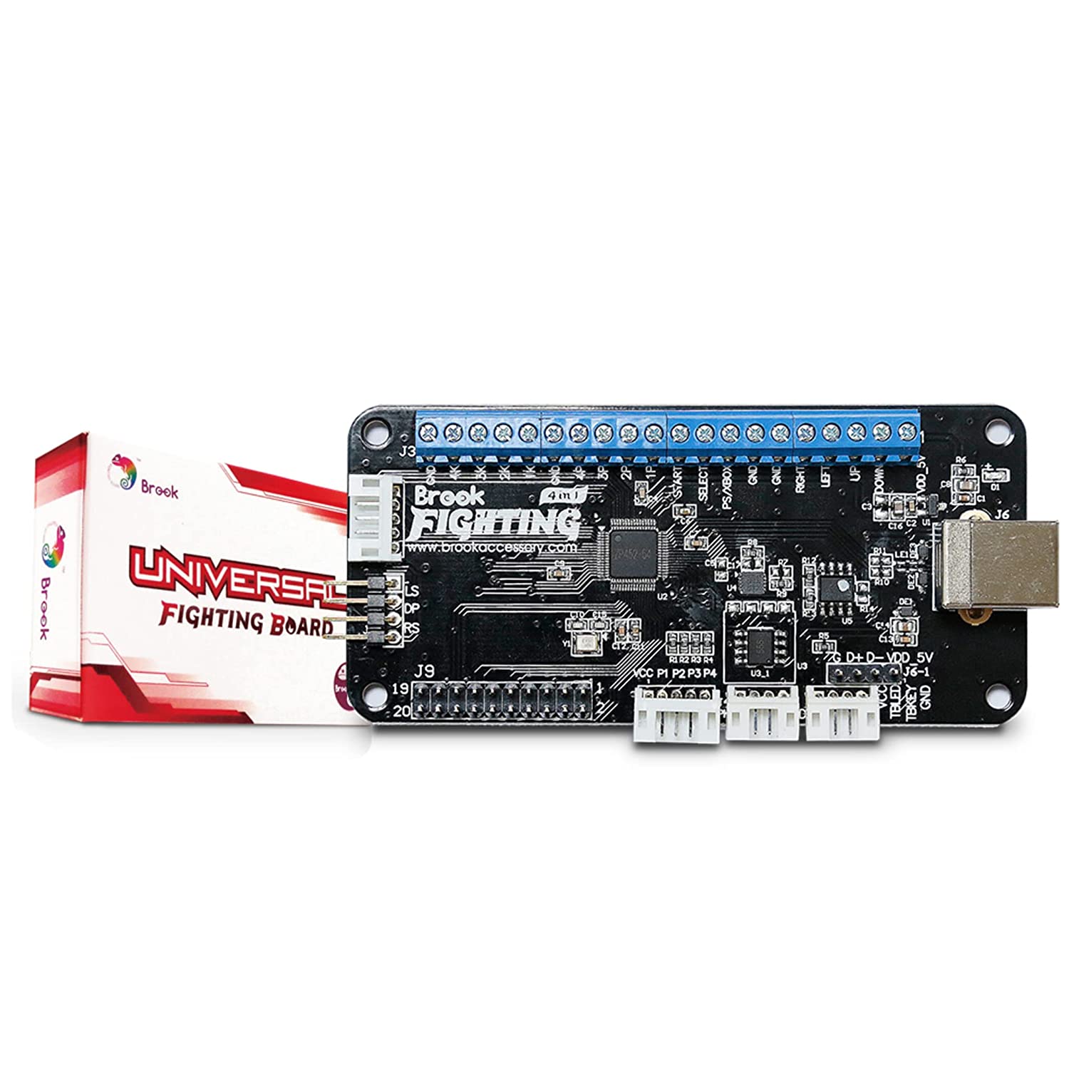 Universal Fighting Board with Headers - Arcade Game Controller for PC, PS4, Xbox - Perfect for Fighting Games, Retro Gaming, and Esports Tournaments