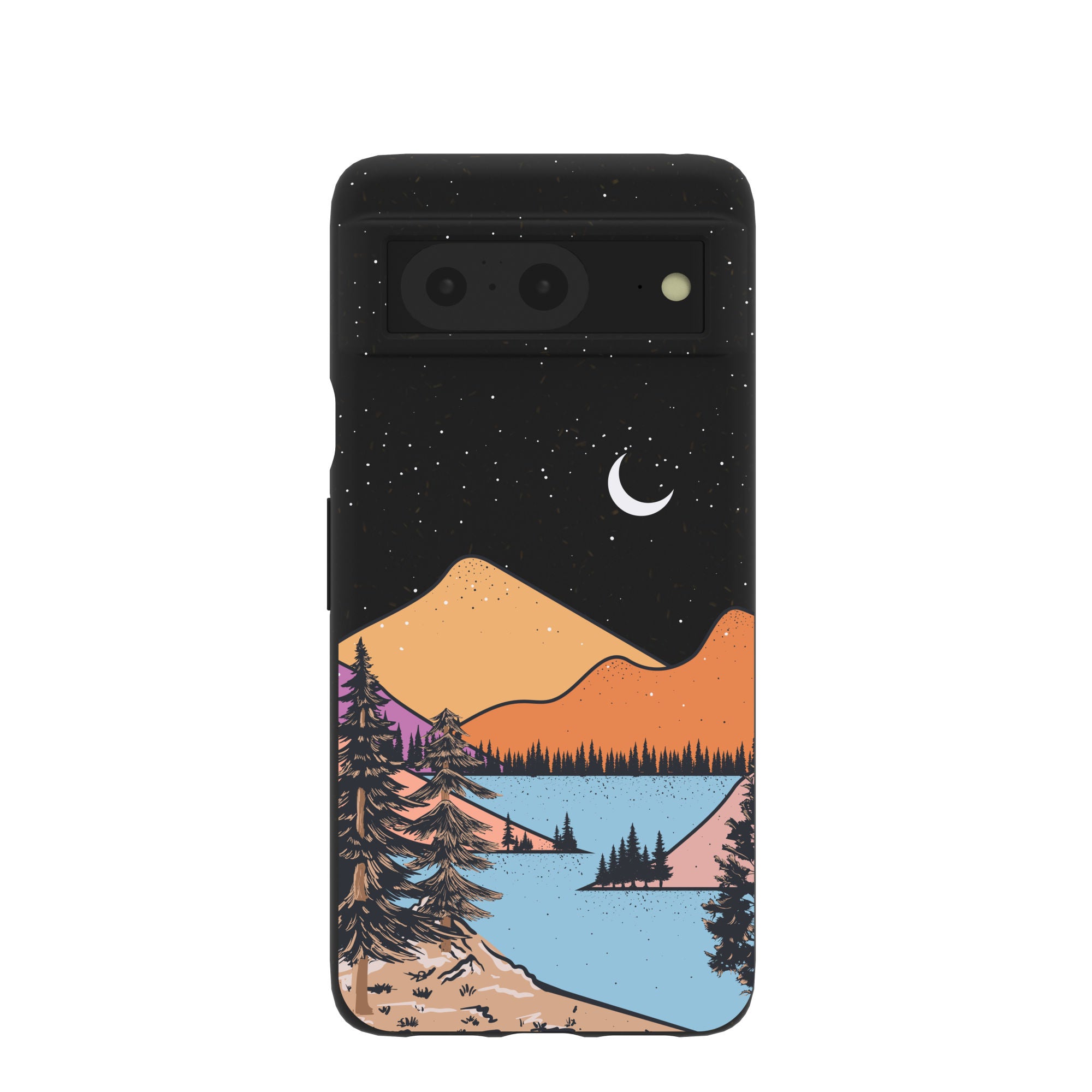 Black Night Trails Google Pixel 8 Case - Slim Protective Phone Cover with Shock Absorption | Perfect for Outdoor Adventures & Daily Use