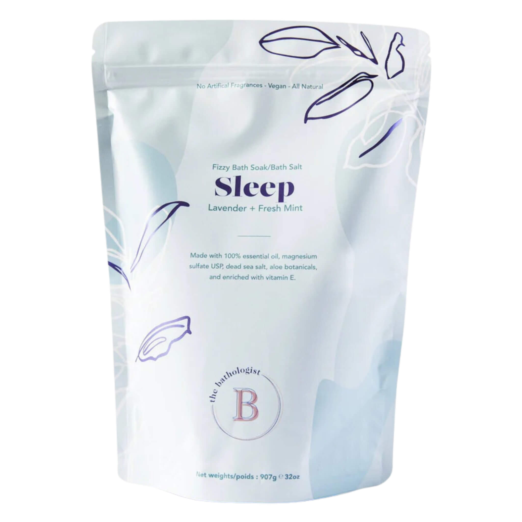 Relaxing Sleep Fizzy Bath Soak with Lavender & Epsom Salt | Stress Relief & Muscle Relaxation | Perfect for Nighttime Baths & Self-Care Routines