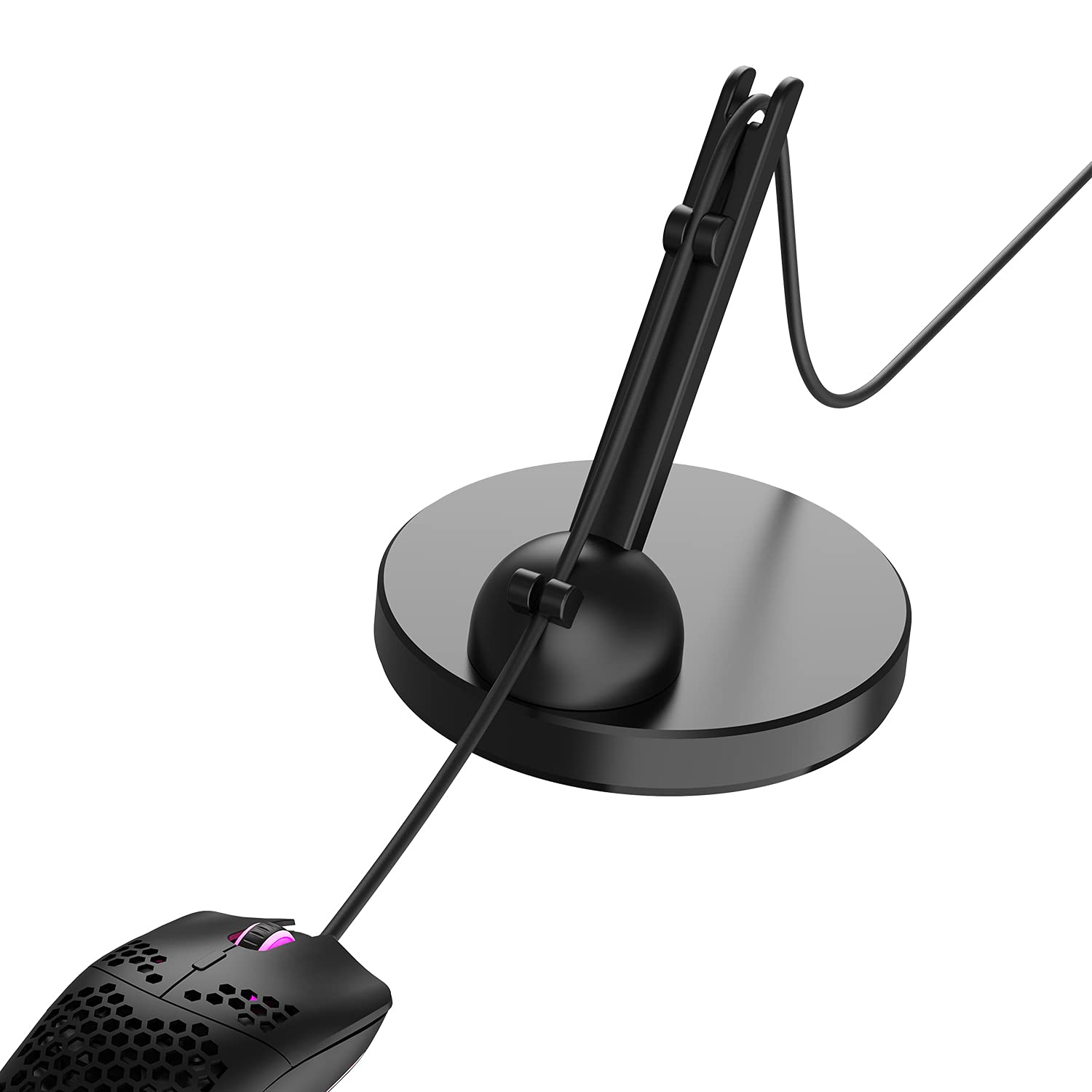 **AJAZZ Gaming Mouse Bungee - Flexible 360° Rotatable Cord Holder for Esports & FPS Games - Cable Management System (Black) - Perfect for Competitive Gaming & Streamers**