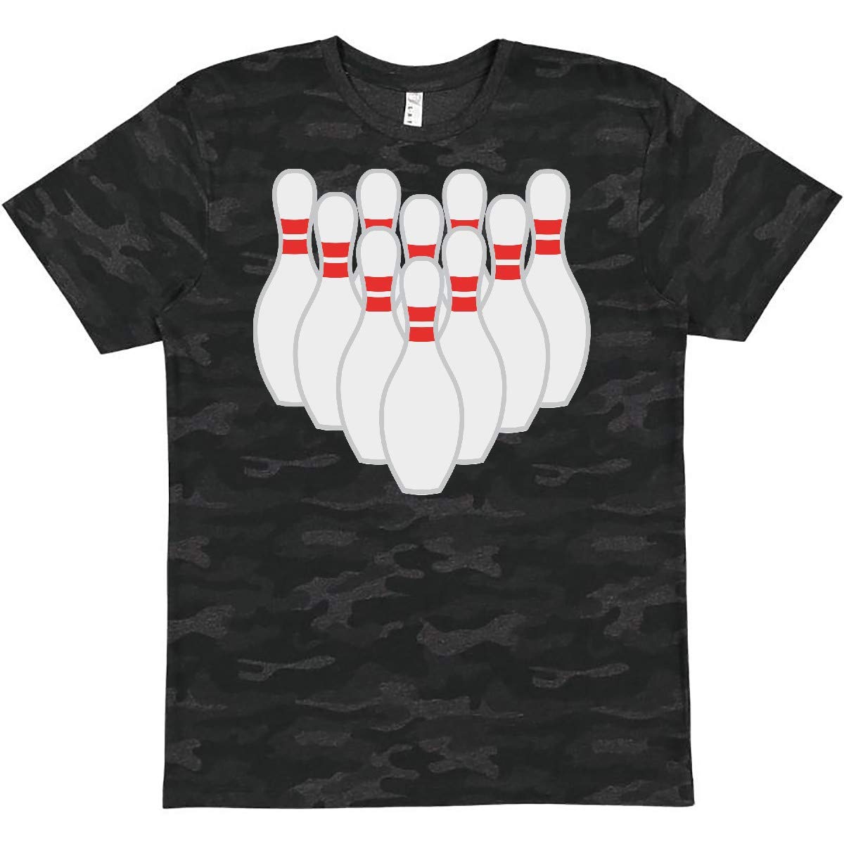 10 Bowling Pins Graphic T-Shirt by Inktastic - Fun & Comfortable Cotton Tee for Bowling Enthusiasts & Casual Wear