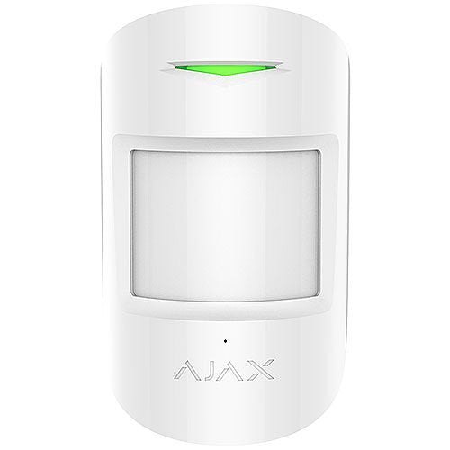 AJAX 42796.06.WH3 Wireless Motion & Glass Break Detector with Pet Immunity - White | Home Security Alarm System for Windows & Doors | Smart House Protection for Pets & Family