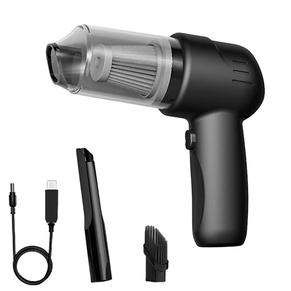 Portable Handheld Wireless Car Vacuum Cleaner - Powerful Suction, Compact & Lightweight for Home & Auto Cleaning - Black TD9 - Perfect for Cars, Trucks, Home, Office & Pet Hair Removal