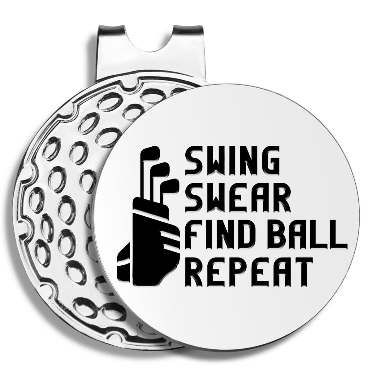 Funny Golf Ball Markers with Hat Clip - Golf Gifts for Men, Dad, Husband, Grandpa | Perfect for Birthdays, Retirement & Golf Enthusiasts | Great for Course Play & Golf Tournaments
