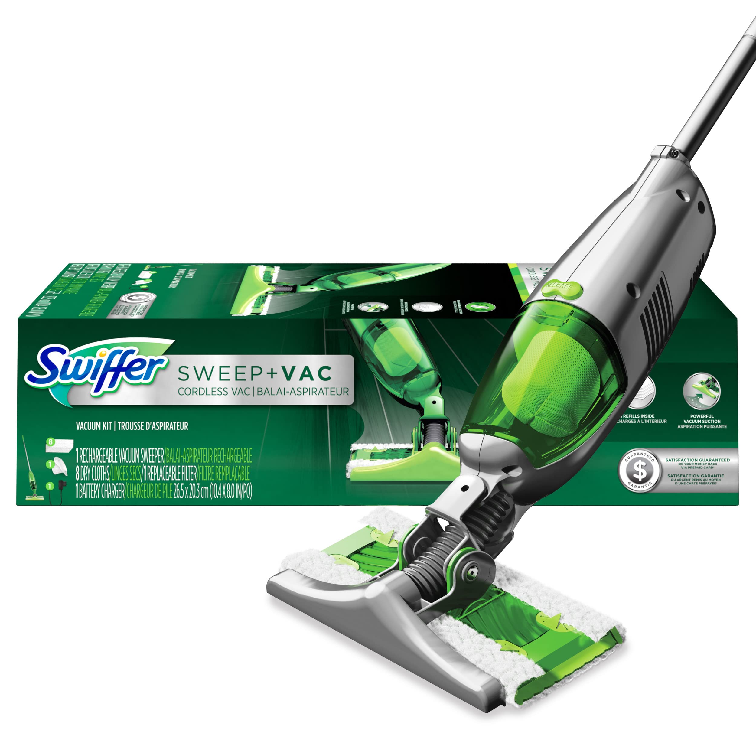 Swiffer Sweep & Vac Starter Kit - 2 Pack for Hard Floors & Pet Hair