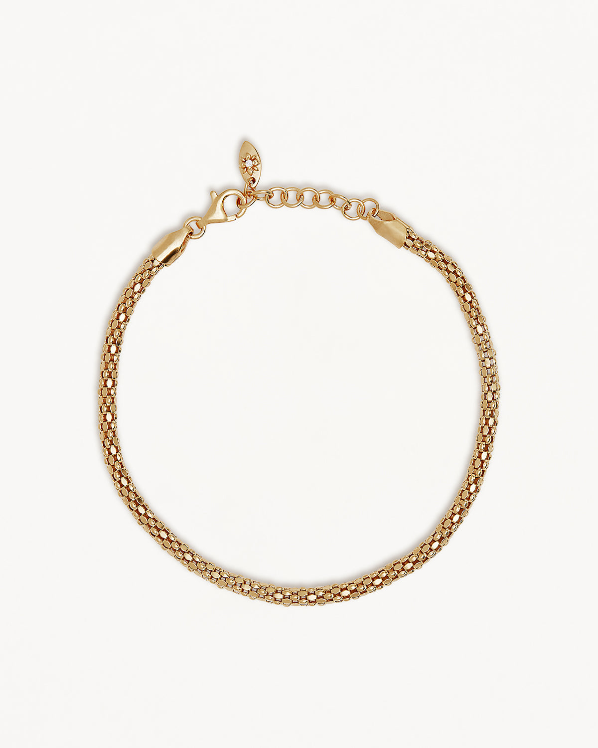18K Gold Vermeil Sparkle Chain Bracelet for Women - Elegant Dainty Jewelry for Everyday Wear, Gift Giving & Special Occasions