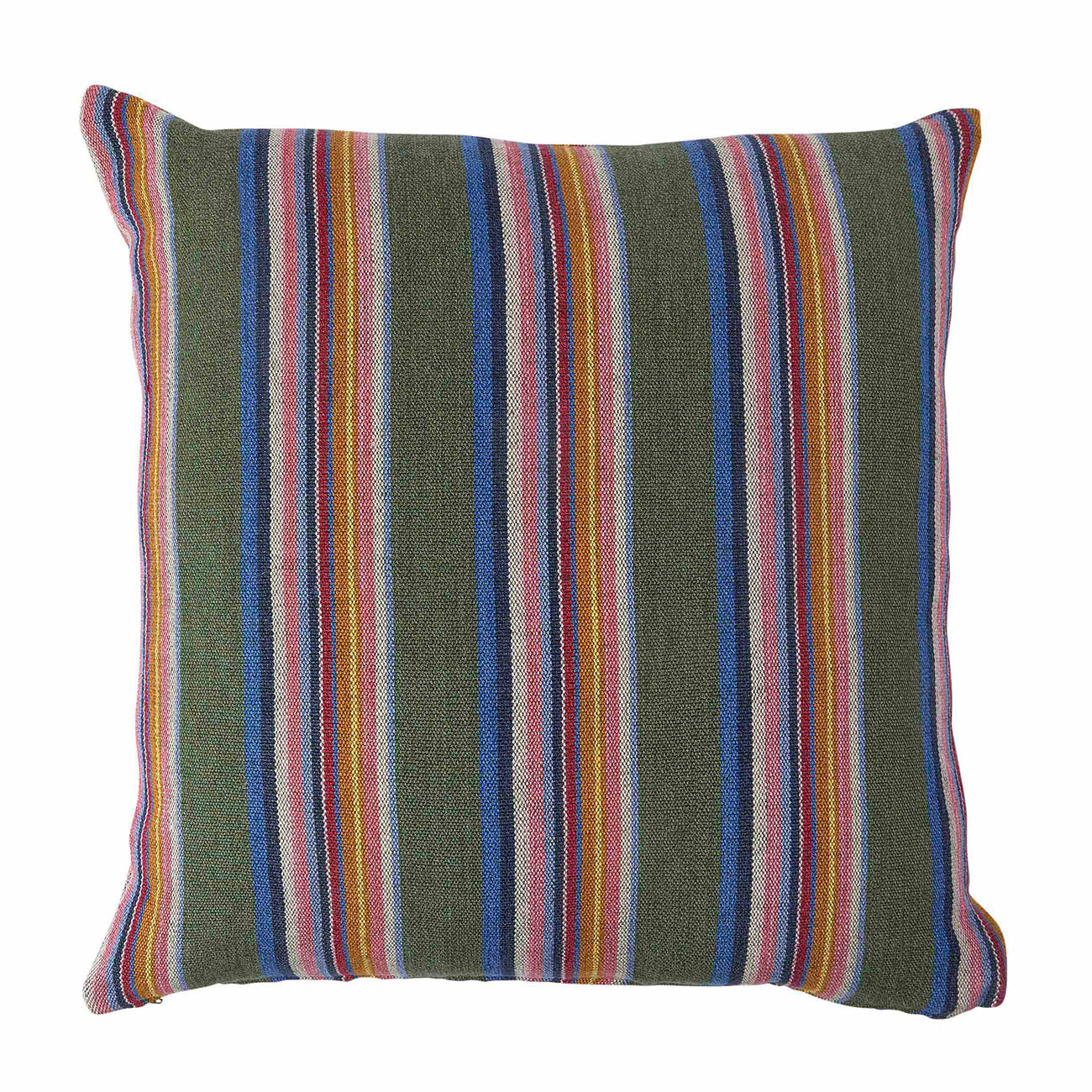 Odisha Loom Olive Green Cushion Cover - Handwoven Cotton Pillow Case for Sofa, Bed & Home Decor
