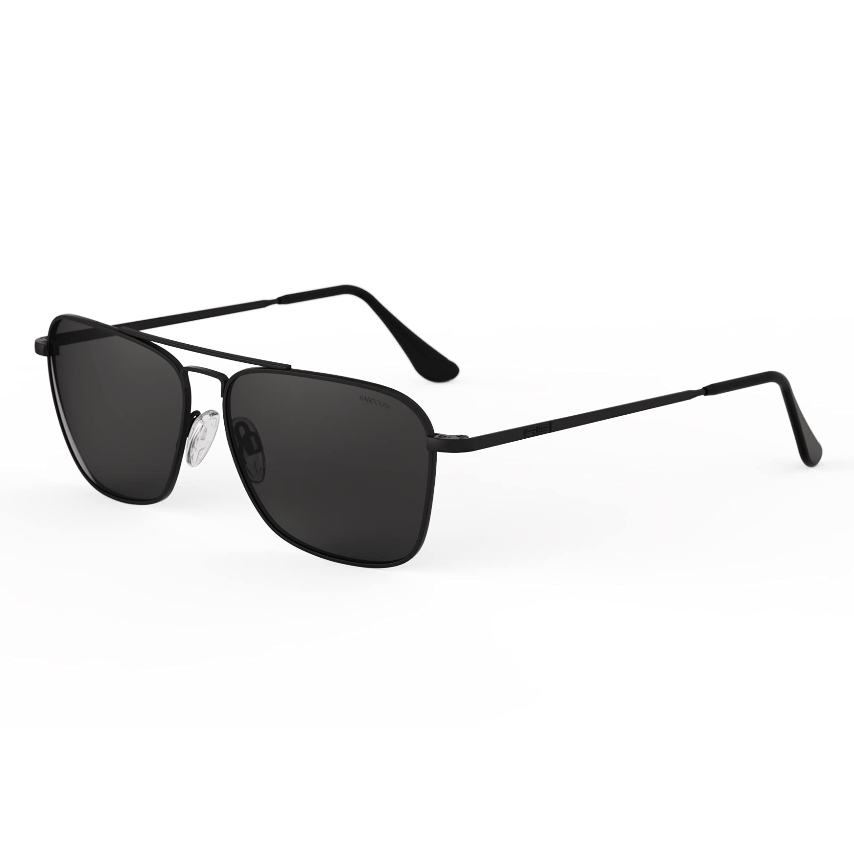 Randolph USA Intruder Rectangular Classic Aviator Sunglasses for Men - Non-Polarized 100% UV Protection - Perfect for Driving, Outdoor Activities & Fashion Accessories