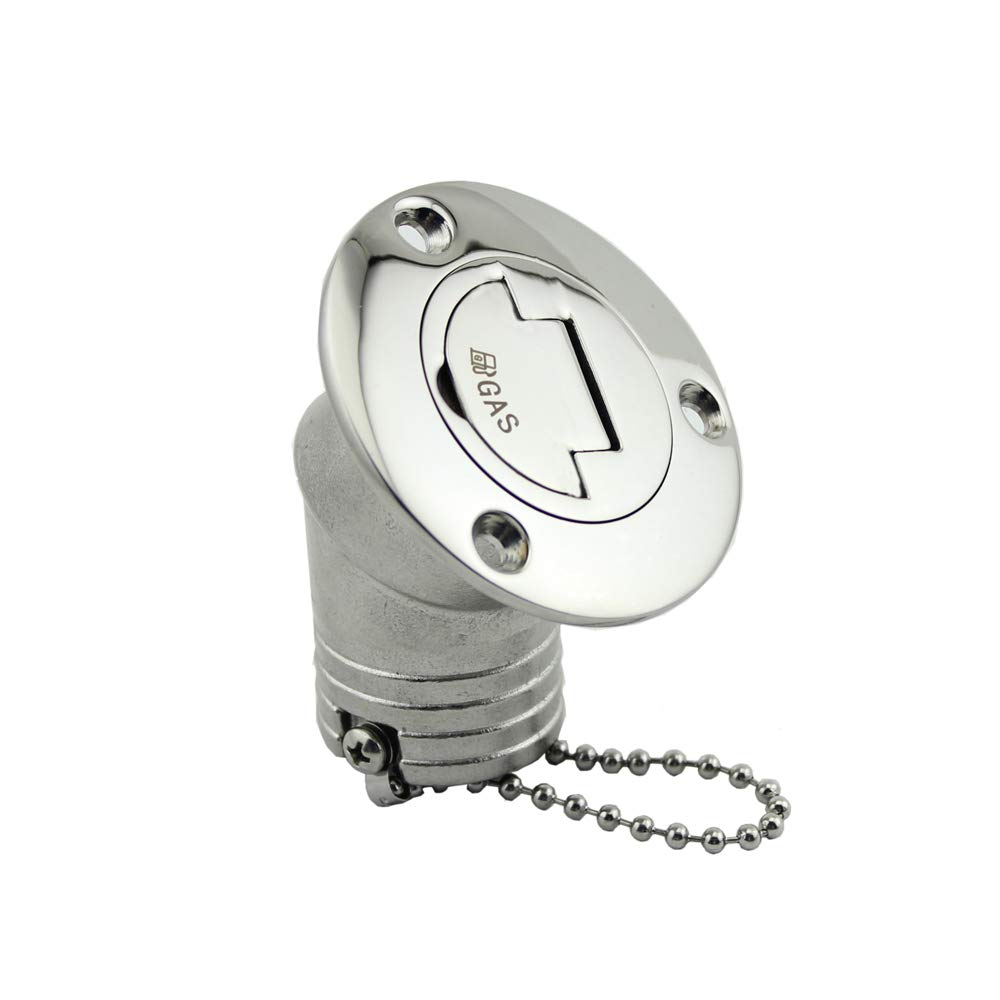 316 Stainless Steel Boat Fuel Cap - Keyless Marine Deck Filler for Yachts & Boats