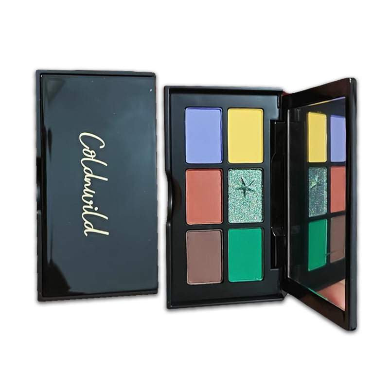 Cold N Wild Dunhuang Six Color Eyeshadow Palette - Highly Pigmented, Long-Lasting Makeup for Party, Date Night & Special Occasions