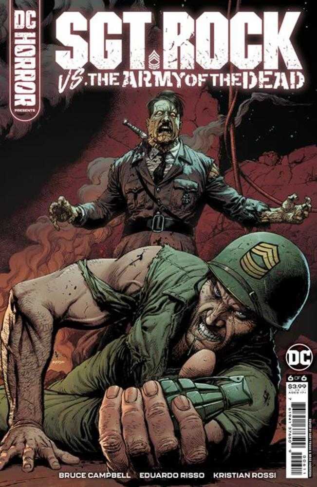 DC Horror Presents Sgt Rock vs The Army Of The Dead #6 (Of 6) Cover A Gary Frank - Mature Readers Comic Book - Perfect for Horror Fans & Comic Collectors