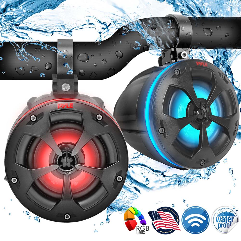 Premium Marine Wakeboard Tower Speakers - Waterproof Bluetooth Audio System for Boats | Perfect for Wakeboarding, Watersports & Outdoor Parties