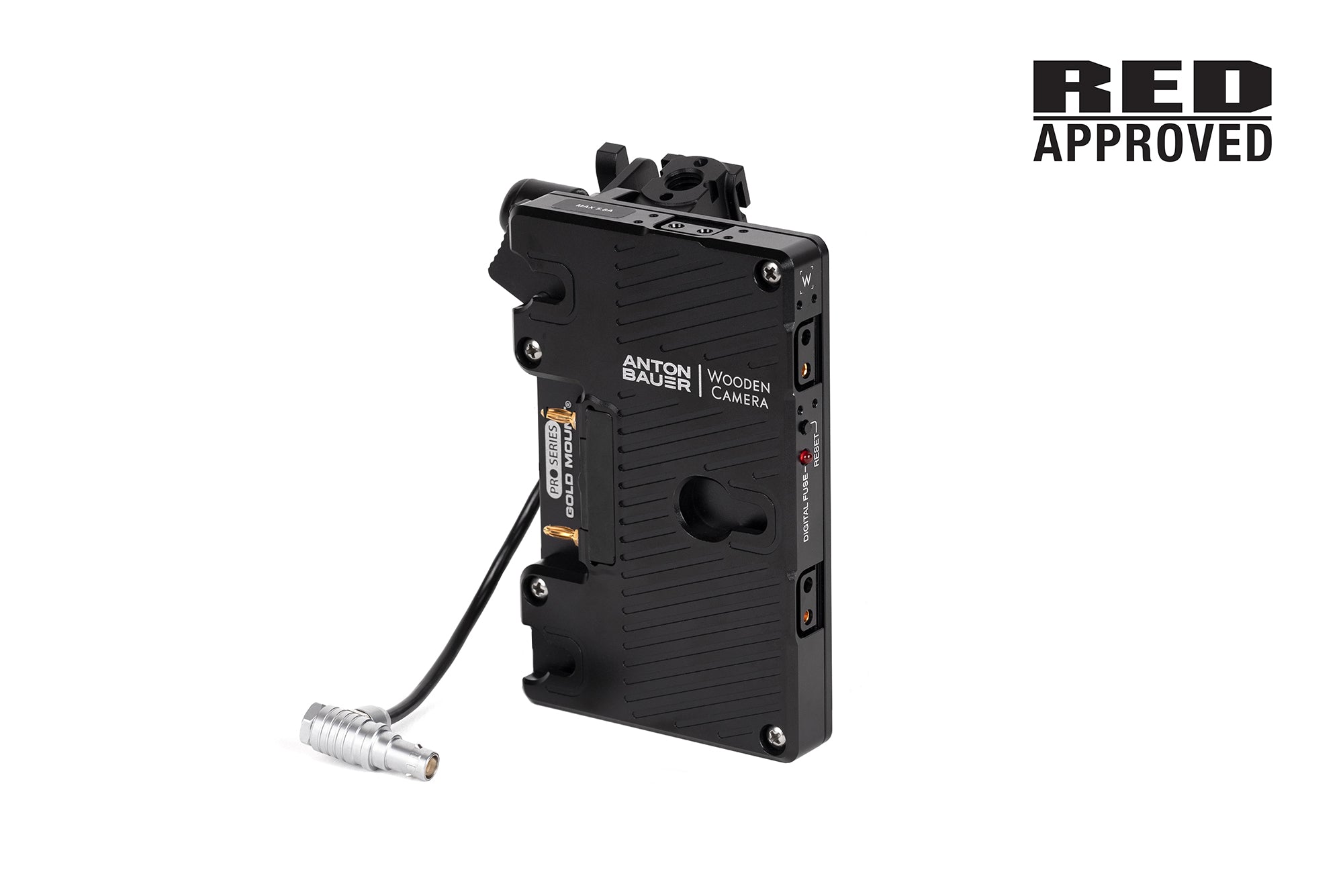 Legacy Battery Slide Pro Gold Mount for RED KOMODO - Secure Power Solution for RED Cameras | Perfect for On-Location Filmmaking & Professional Videography