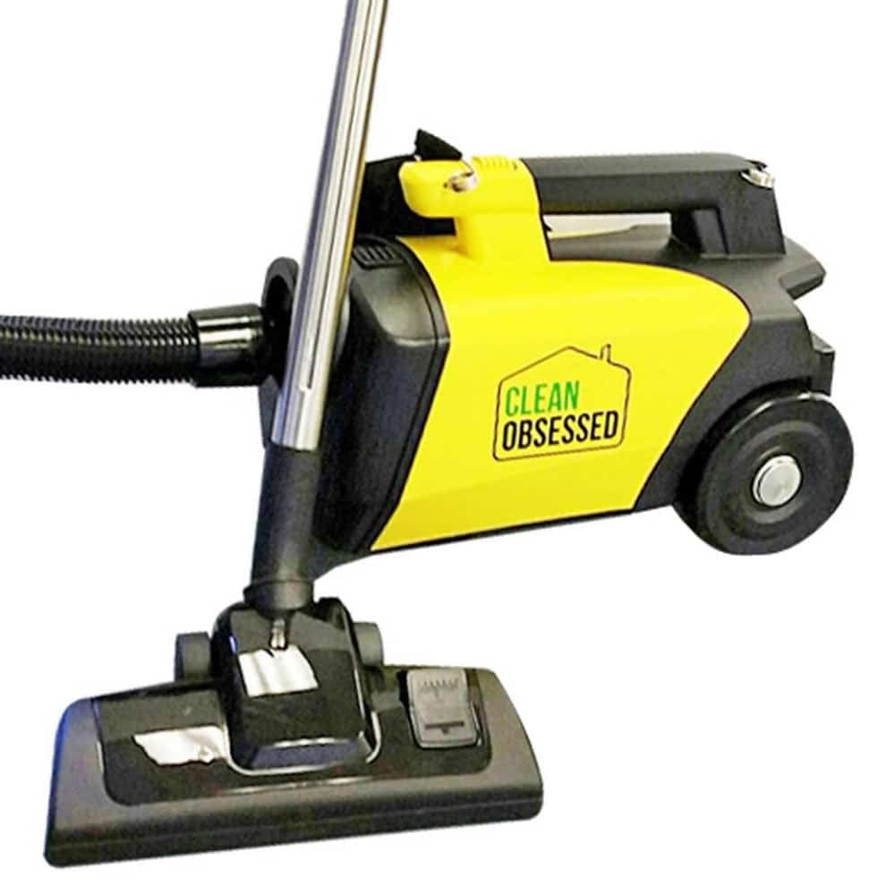 Clean Obsessed Commercial HEPA Canister Vacuum CO711 - Powerful 3-Stage Filtration System for Deep Cleaning in Offices, Hotels, and Commercial Spaces