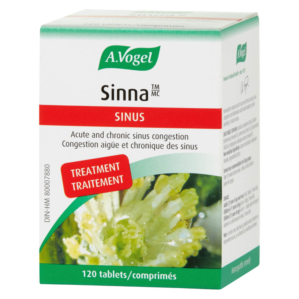 Sinna Sinus Relief Tablets - Fast-Acting Nasal Congestion & Allergy Relief - Perfect for Cold, Flu & Seasonal Allergies