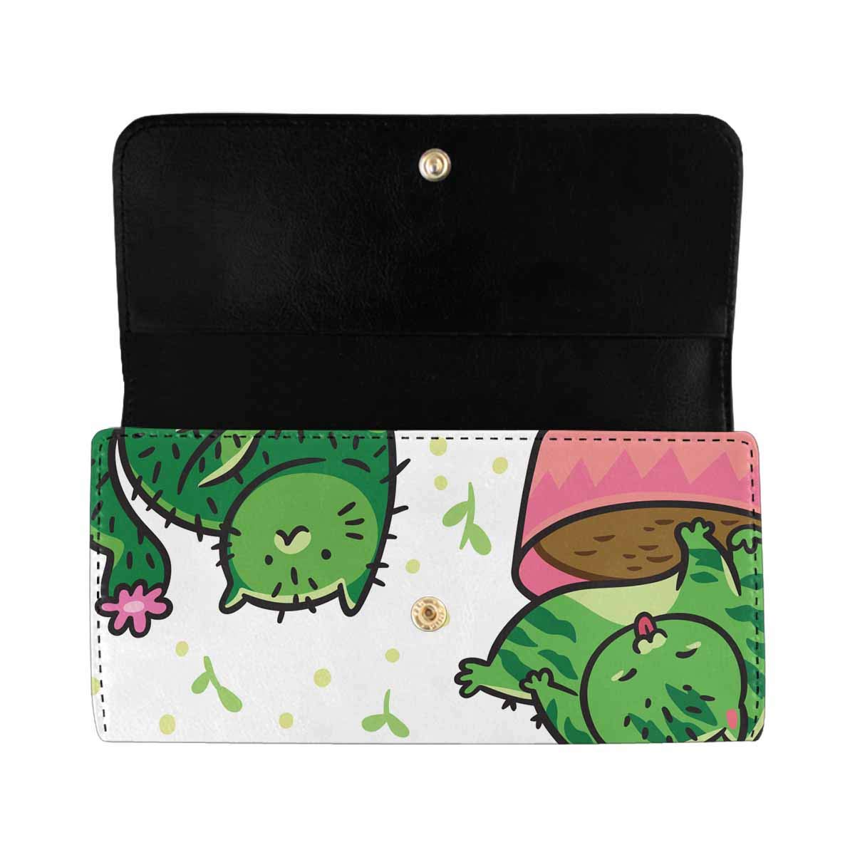 INTERESTPRINT Women's Trifold Long Clutch Wallet - Sperm Whale Pattern PU Leather Clutch Bag for Women | Perfect for Parties, Travel & Everyday Use