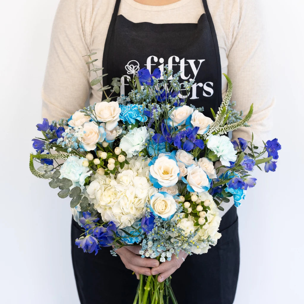 Elegant Aqua Blue Silk Flower Centerpiece for Weddings, Home Decor, and Table Settings – Perfect for Events, Parties, and Romantic Dinners