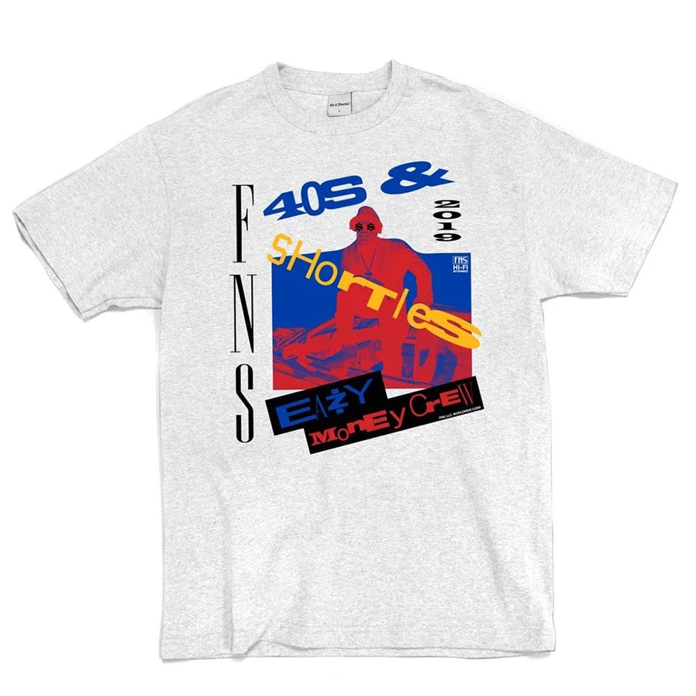 40'S AND SHORTIES EAZY MONEY TEE Grey - Trendy Streetwear T-Shirt for Men & Women - Perfect for Casual Wear, Hip Hop Fashion and Urban Lifestyle