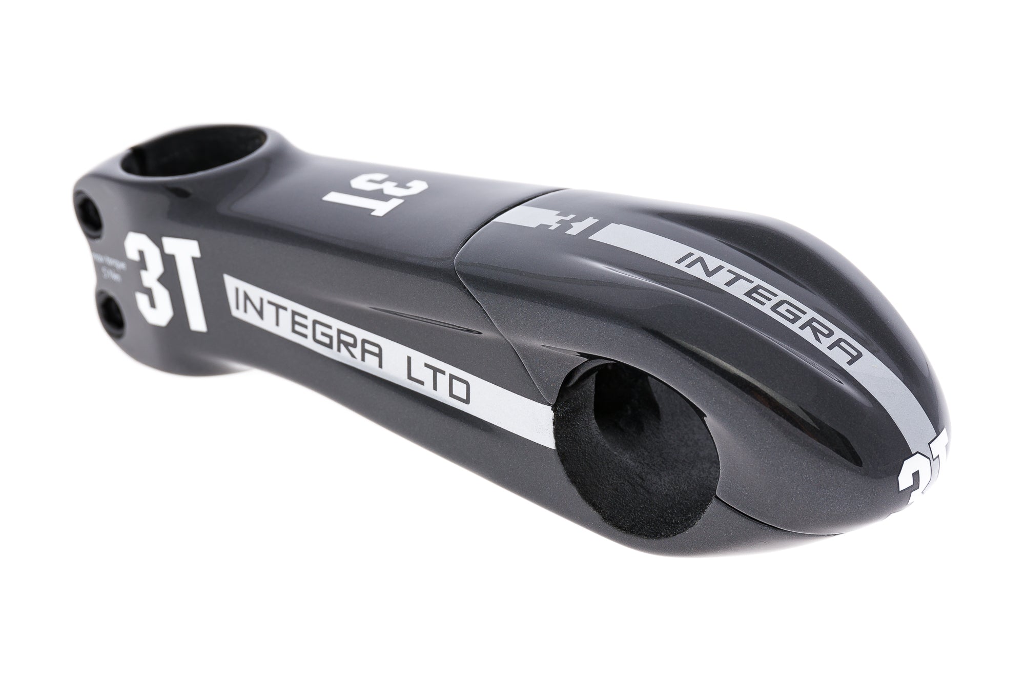 3T Integra LTD Road Bike Stem - 31.8mm Clamp, 110mm Length, 10 Degree Rise - Lightweight Carbon Black Handlebar Stem for Cycling & Racing | Perfect for Road Bikes, Mountain Bikes & Commuter Bikes