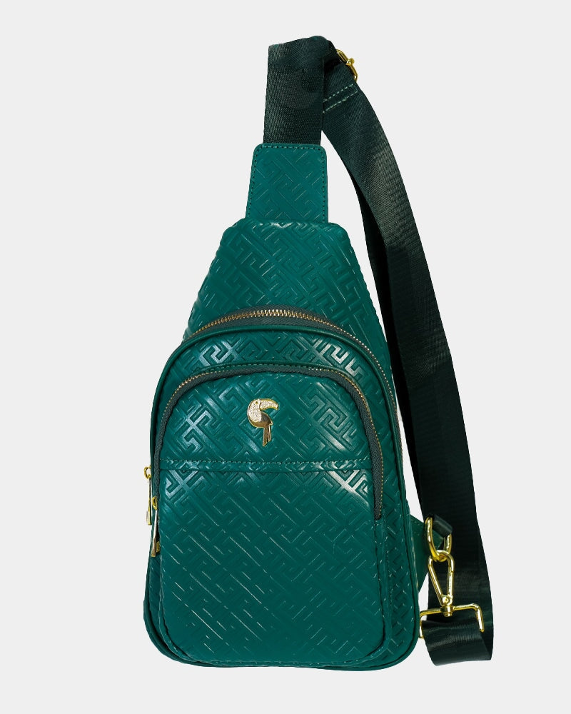 Premium Genuine Green Leather Messenger Bag for Men & Women - Stylish & Durable Crossbody Bag for Work, Travel & Daily Commute