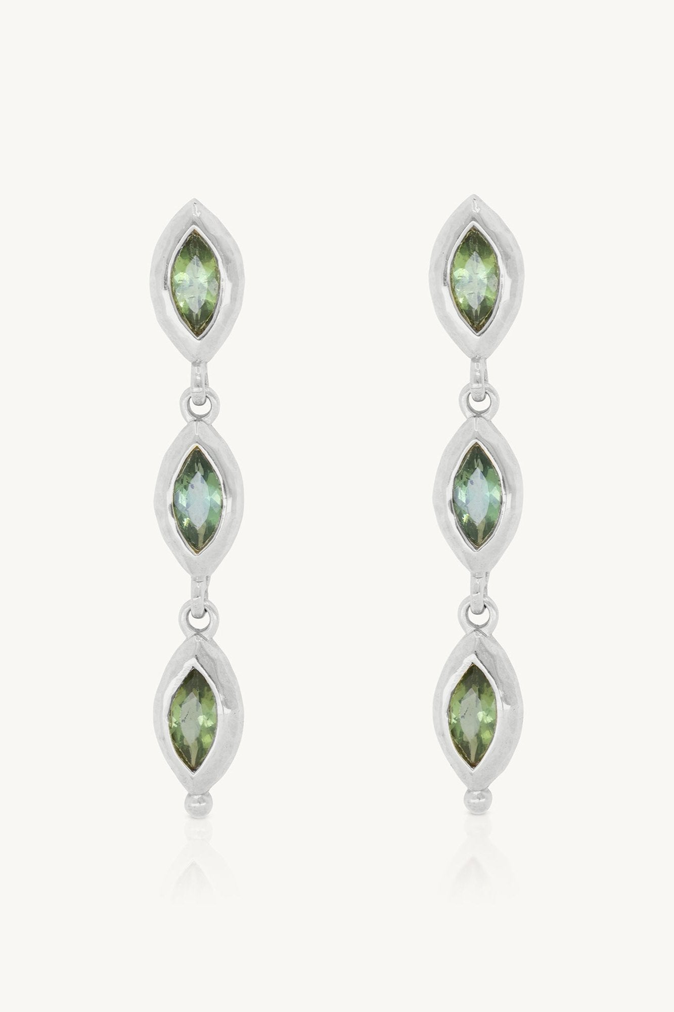 Isabella Marquise Apatite Sterling Silver Earrings for Women - Elegant Blue Gemstone Jewelry for Party, Wedding & Special Occasions