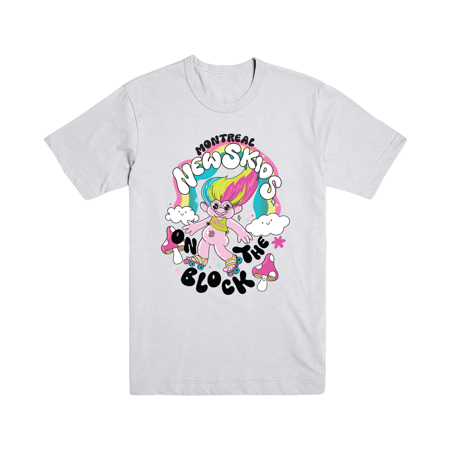 New Kids on the Block Trolls Graphic T-Shirt - Vintage Band Tee for Music Fans & 90s Pop Culture Lovers - Perfect for Concerts, Parties & Casual Wear