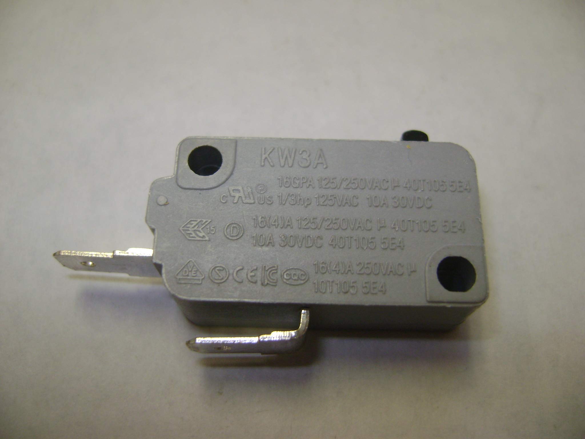 NMD Brand KW3A Normally Open Microwave Oven Door Micro Switch KW3A-NO - Replacement Part for Microwave Oven Repair, Home Appliance Maintenance, and DIY Projects