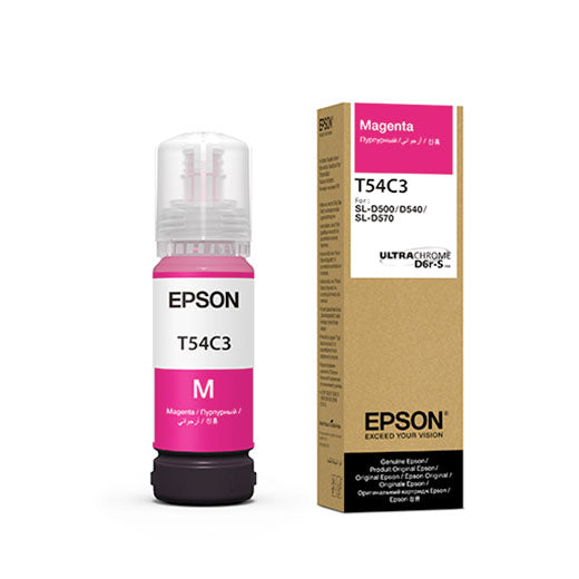Epson SureLab D570 UltraChrome Magenta Ink Bottle 70ml (T54C320) - High-Quality Photo Lab Ink for Professional Printing & Photo Studios