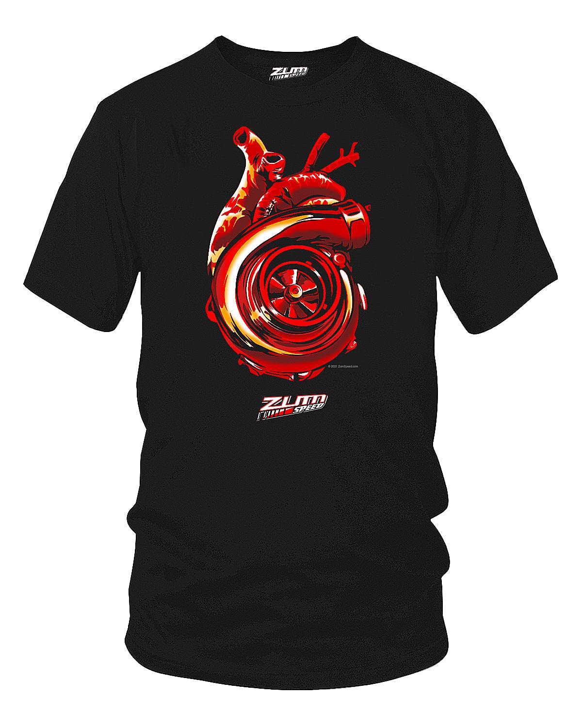 Zum Speed Turbo Heart Shirt - JDM Tuner Car T-Shirt with Fast & Furious Design - Perfect for Car Enthusiasts, Racing Fans, and Streetwear Fashion
