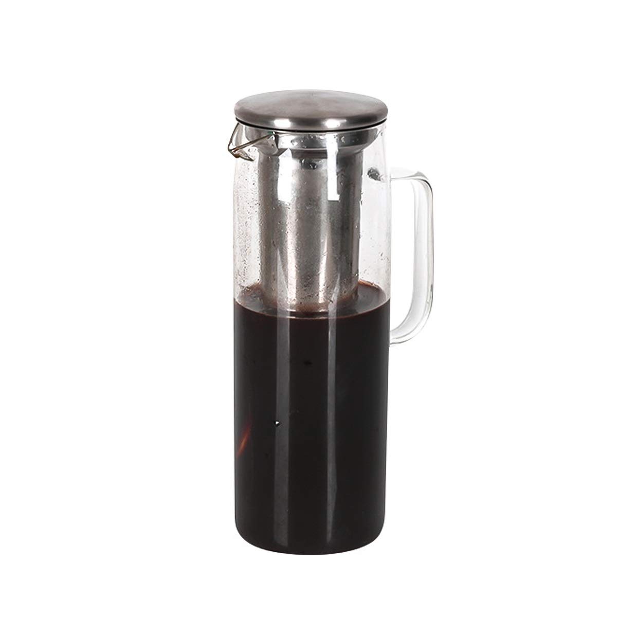 1500ml Glass Cold Brew Coffee Maker & Iced Tea Pitcher - BPA Free Carafe for Homemade Cold Brew Coffee, Iced Tea, and Infused Water - Perfect for Home, Office, and Outdoor Use