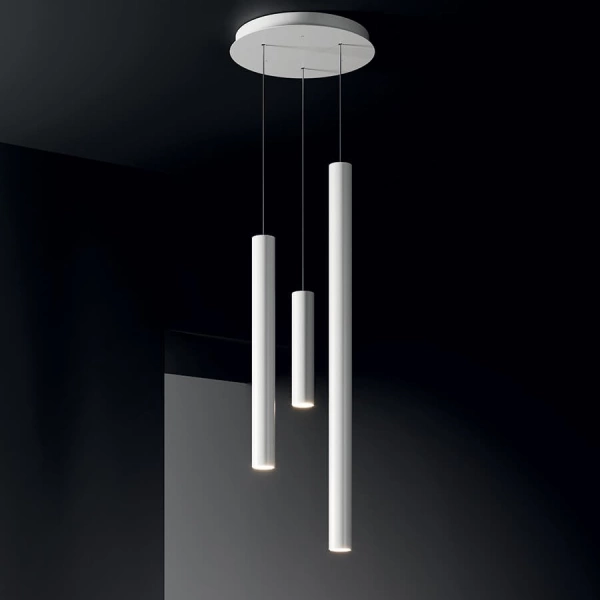 3 Lights Round Cluster Pendant Ceiling Fixture - Modern LED Chandelier for Dining Room, Bedroom, or Living Room Lighting