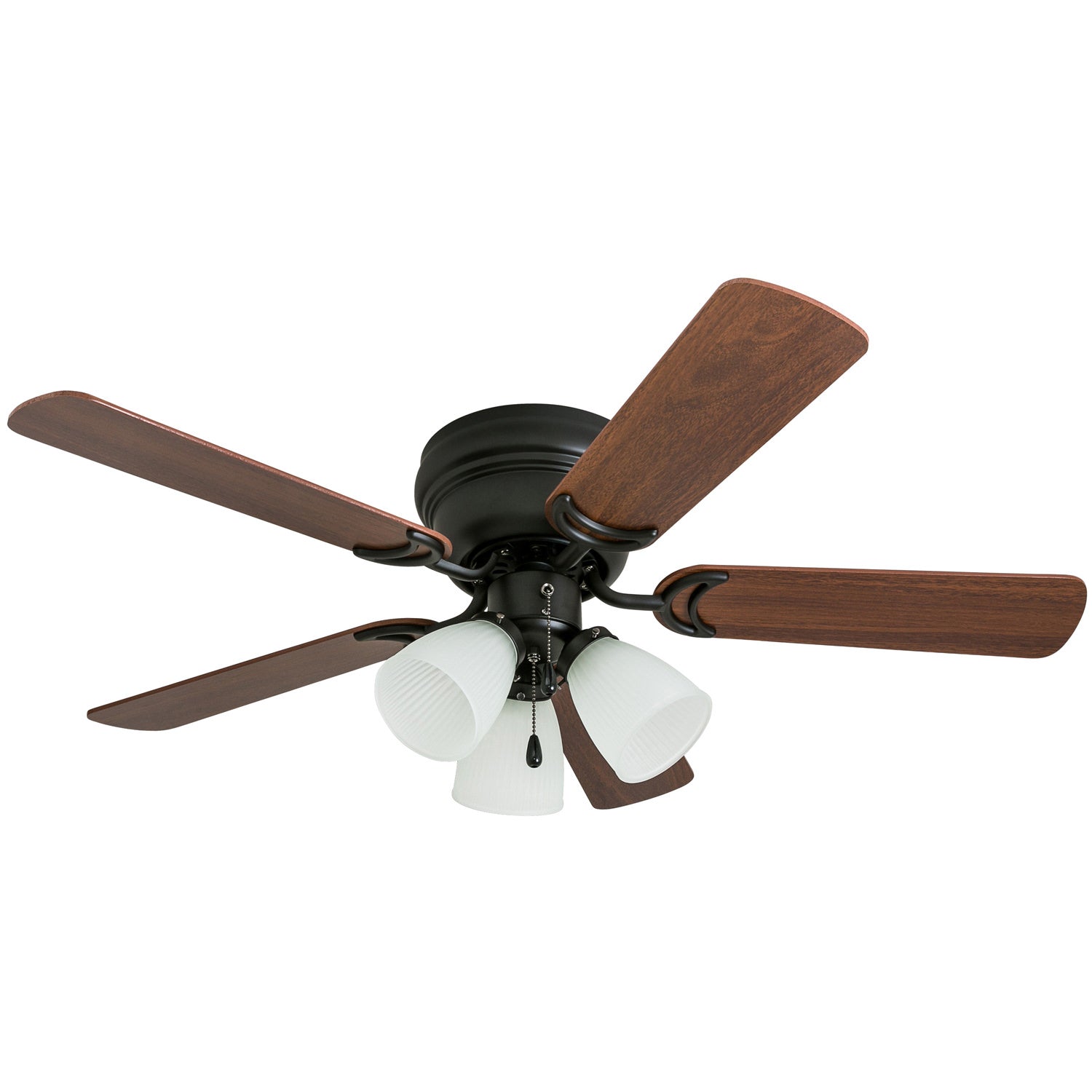 42 Inch Whitley Bronze Ceiling Fan with Pull Chain - Energy Efficient Indoor Cooling for Living Room, Bedroom & Office