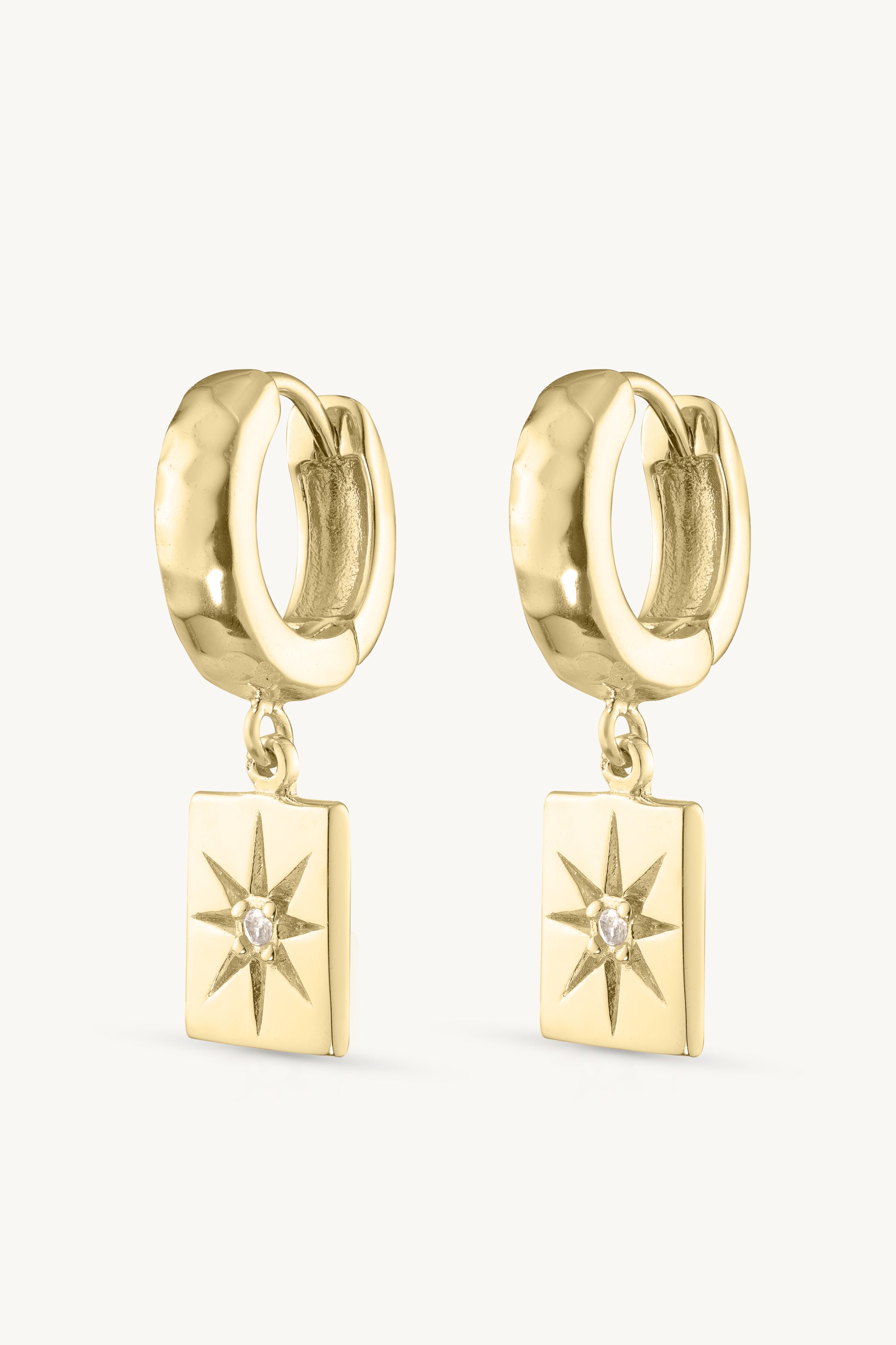 Starry Night Gold Huggie Hoop Earrings for Women - Minimalist Dainty Huggies for Everyday Wear - Perfect for Work, Date Night & Gifting
