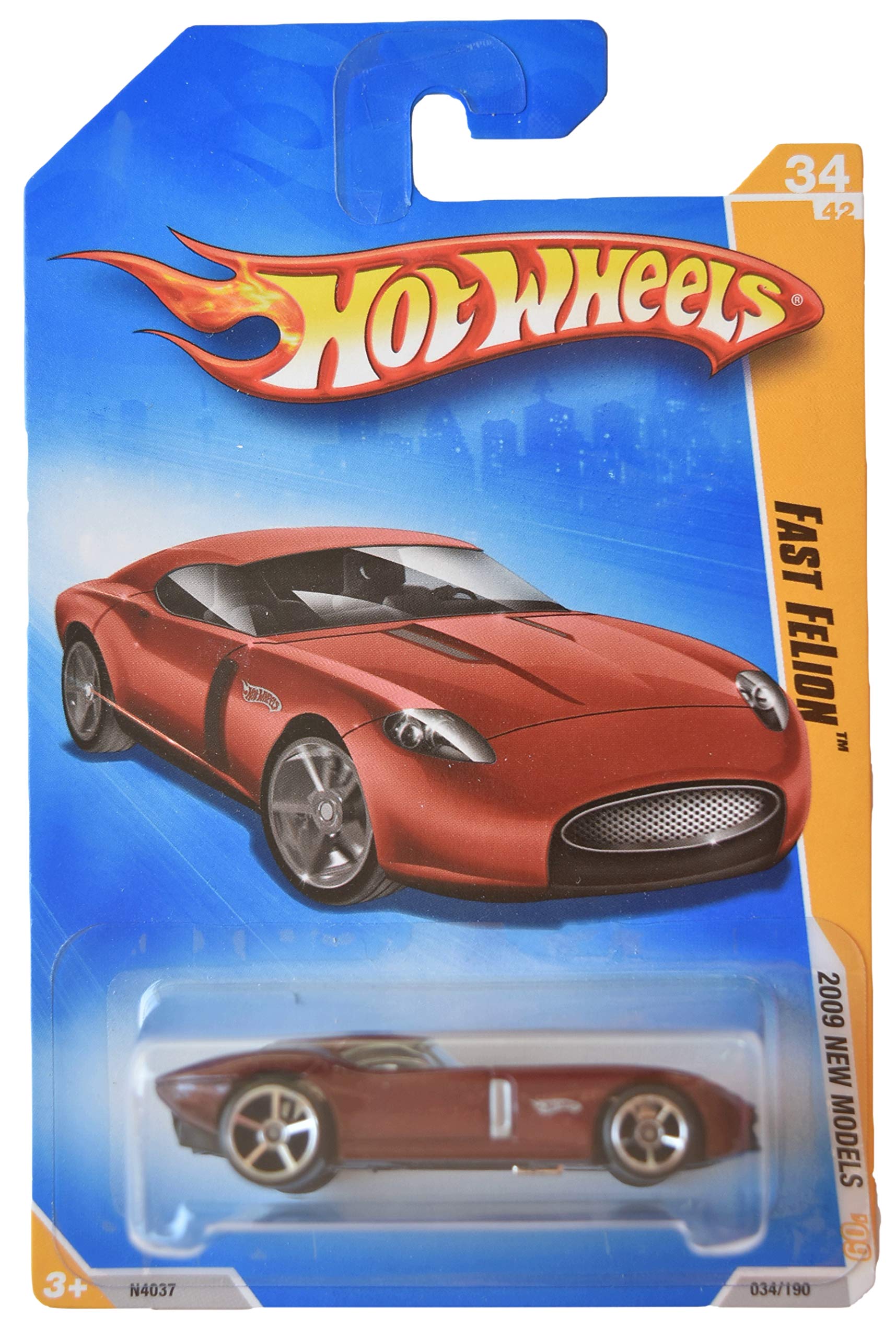 Hot Wheels Fast Felion 34/190 Die-Cast Toy Car - Red Collectible for Kids & Adults | Perfect for Racing Tracks, Display Collections & Gifts