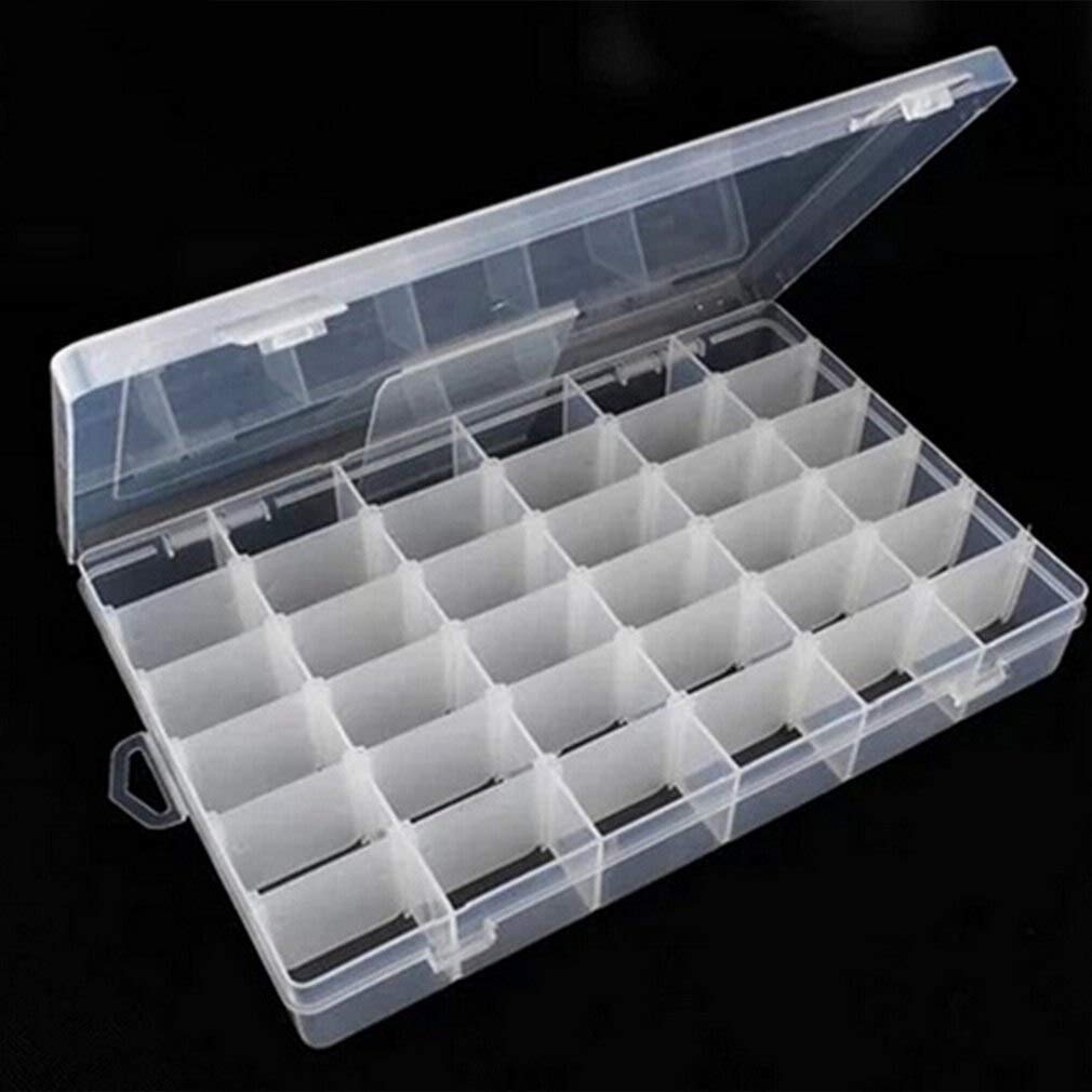 36-Slot Watch Box & Electronic Components Storage Organizer - Adjustable Multifunctional Tool Box for Jewelry, Watch Parts & DIY Essentials - Perfect for Watch Collectors & Electronics Hobbyists
