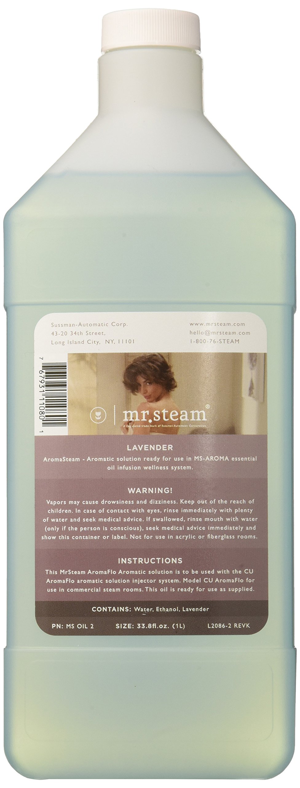 Mr. Steam MS OIL1 AromaStream Essential Oil - 33oz Bottle for AromaSteam Pump | Eucalyptus Scent | Relaxation & Spa Use | Steam Shower & Aromatherapy