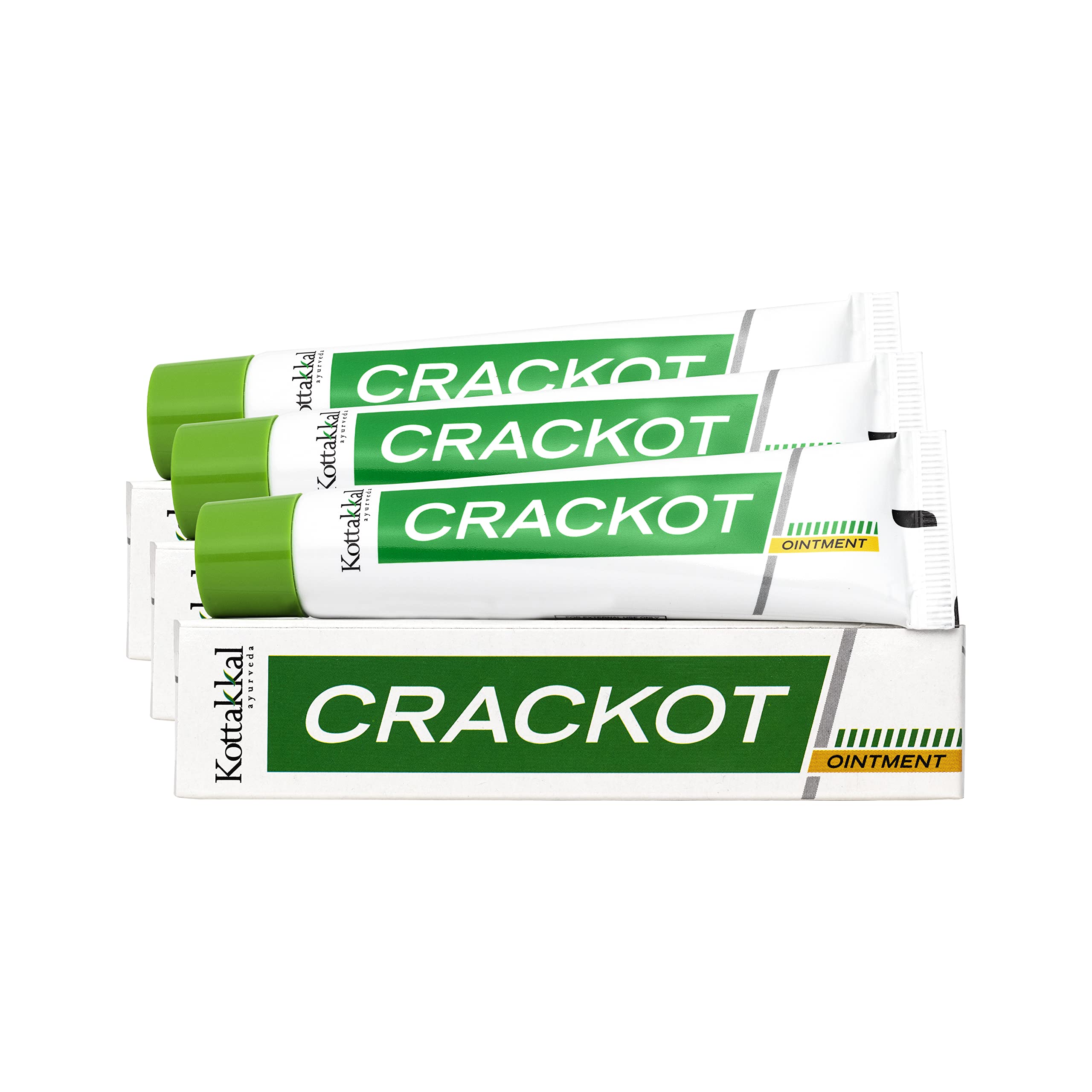 Kottakkal Ayurveda Crackot Ointment 25g - Healing Cream for Cracked Feet & Dry Skin Care | Natural Moisturizer for Heels & Hands | Pack of 3 | Perfect for Daily Foot Care & Winter Skin Protection