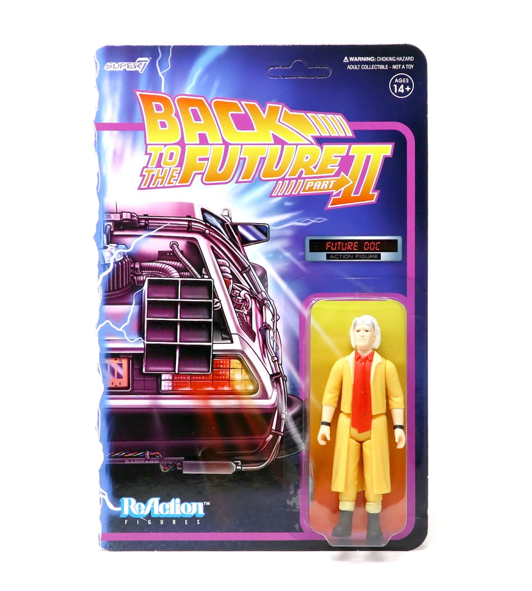 Future Doc BTTF2 ReAction Figure - Back to the Future Part 2 Collectible Toy for Fans & Movie Enthusiasts - Perfect for Display, Gifts, and Nostalgic Decor