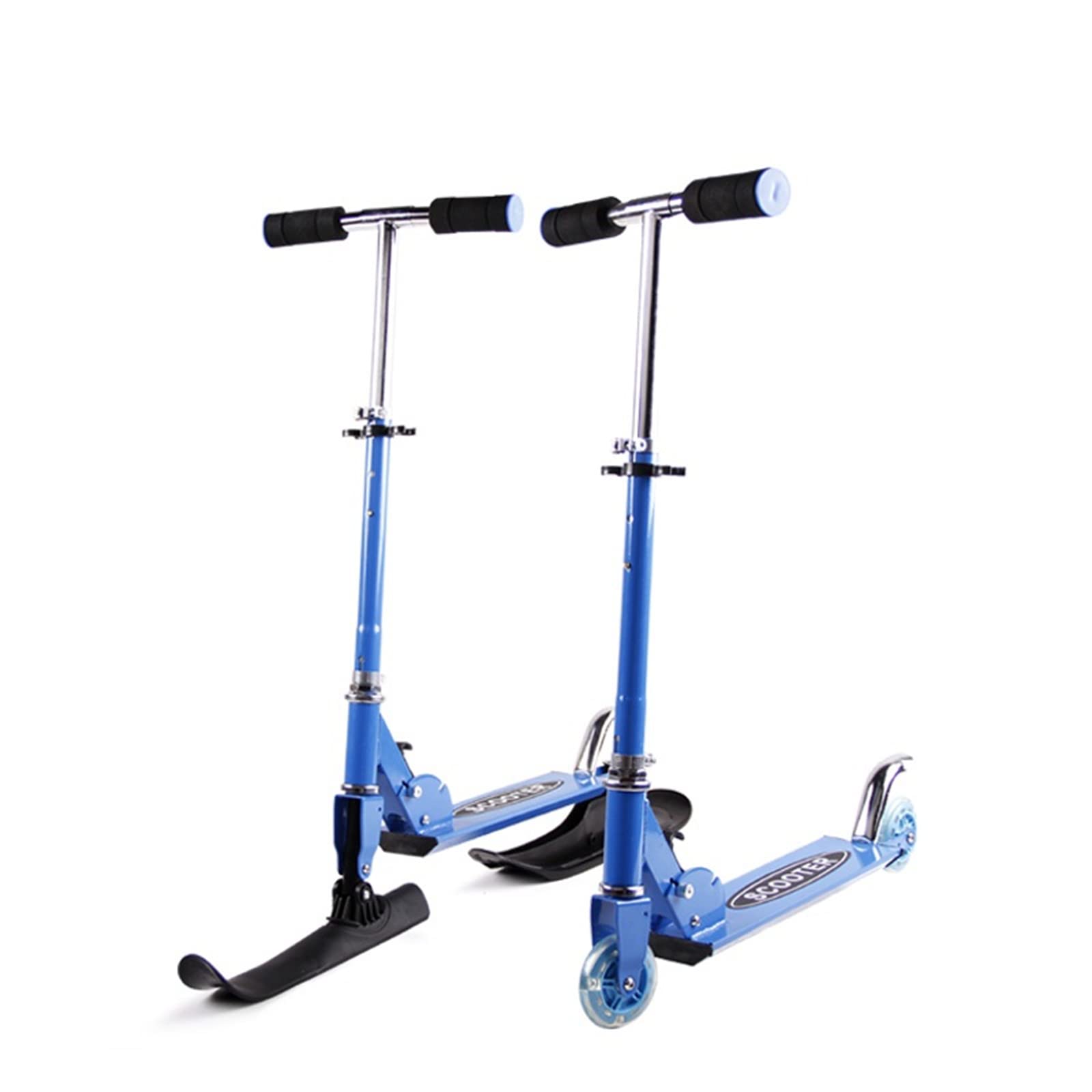 **JHKGY 2-in-1 Kids Snow Sled & Ski Scooter - Foldable Snowboard for Winter Fun, Dual Modes (Scooter & Sled) - Perfect for Boys & Girls - Great for Snow Play, Backyard Sliding & Outdoor Adventures**