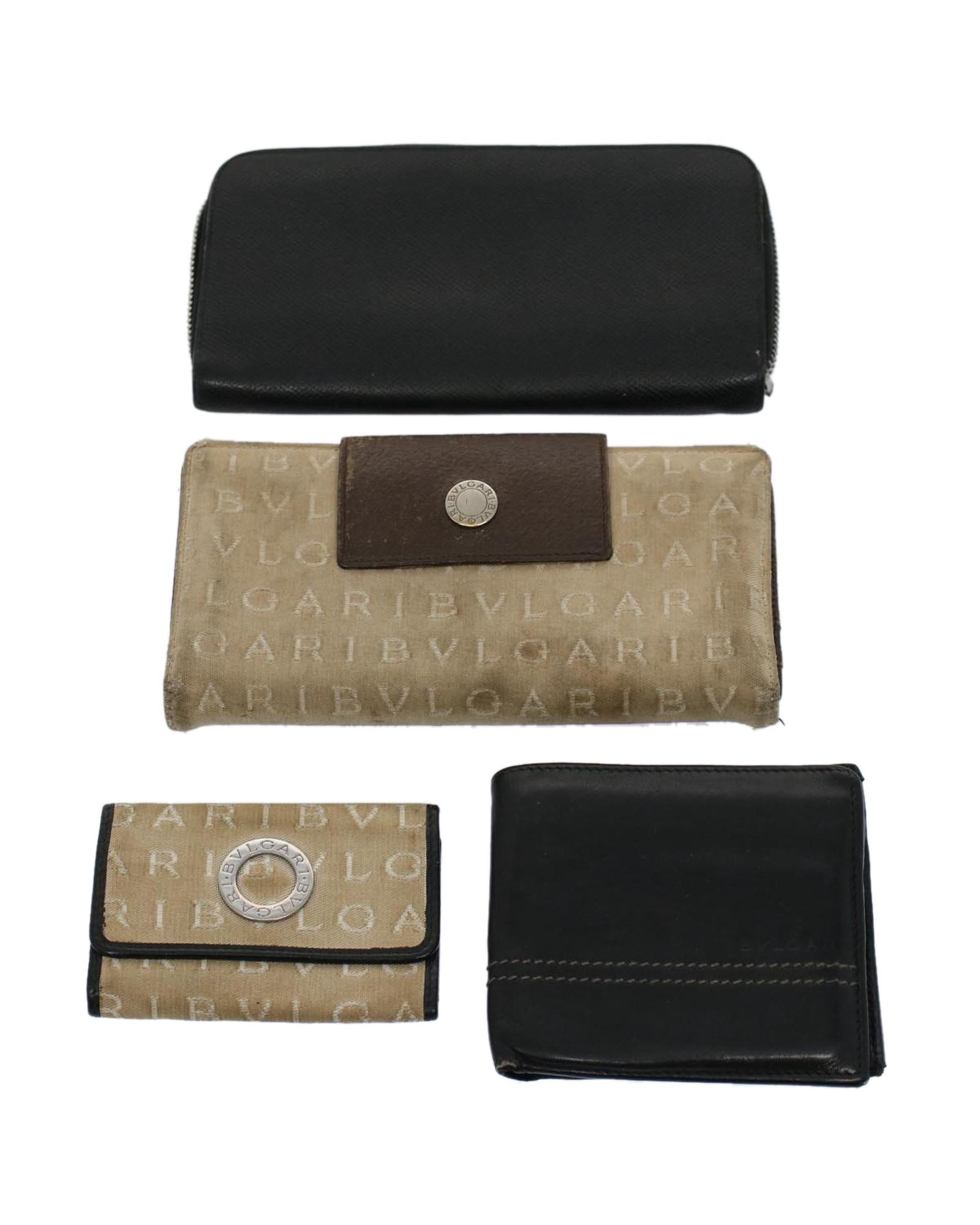 BVLGARI Luxury Wallet Set for Men & Women - Genuine Leather Card Holder & Money Clip - Perfect for Gifts, Travel & Everyday Use