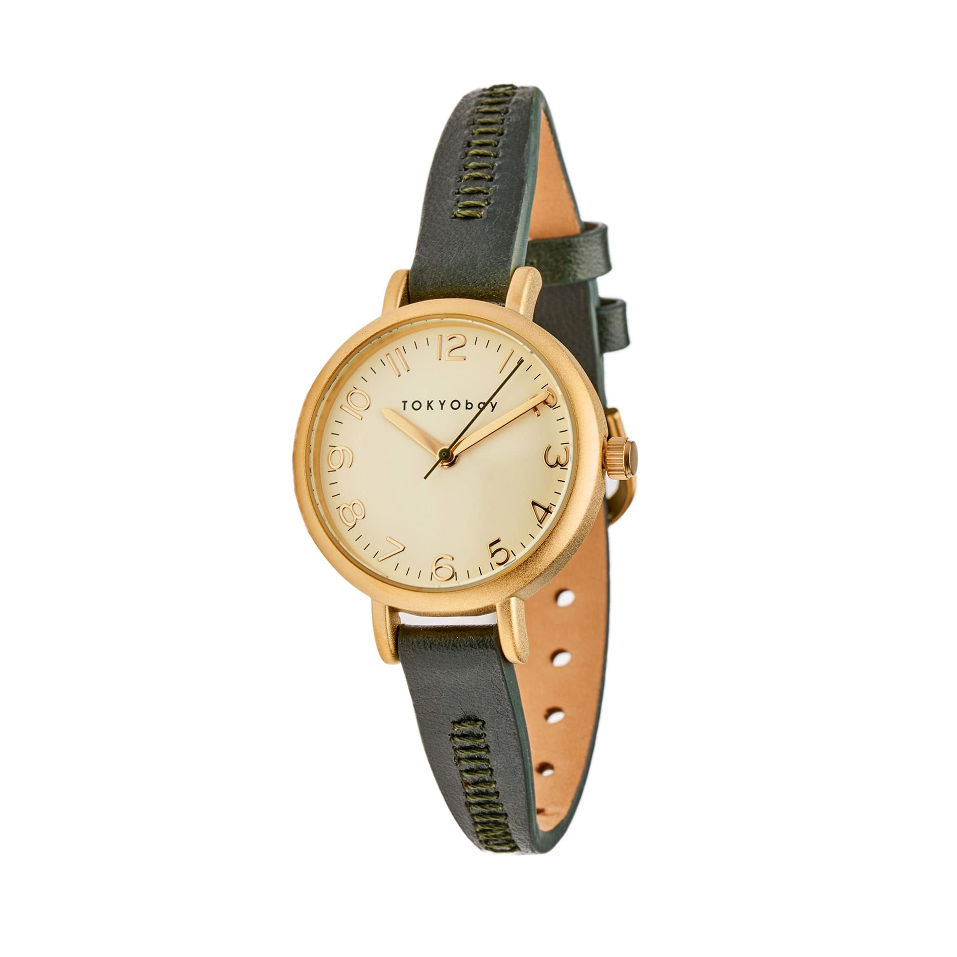 TOKYObay Ashland - Stylish Women's Leather Fashion Watch with Stainless Steel Case | Water Resistant & Date Display | Perfect for Office, Casual Wear & Gift Giving