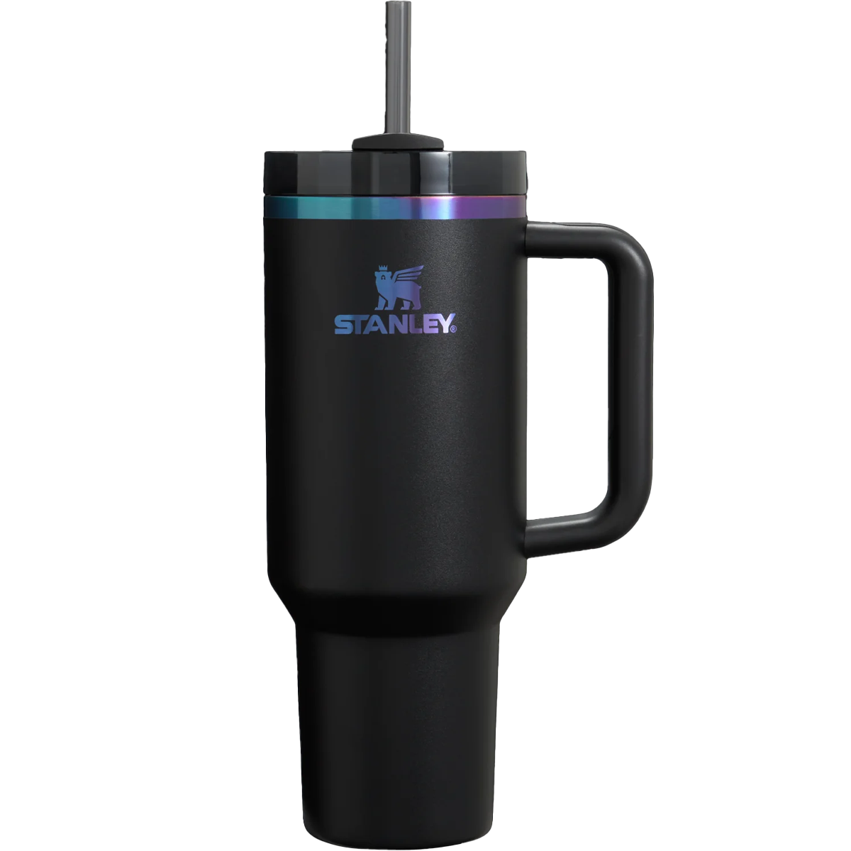 Black Chroma Quencher H2.O FlowState 40 oz Insulated Tumbler - Leakproof Stainless Steel Water Bottle for Gym, Hiking & Everyday Hydration