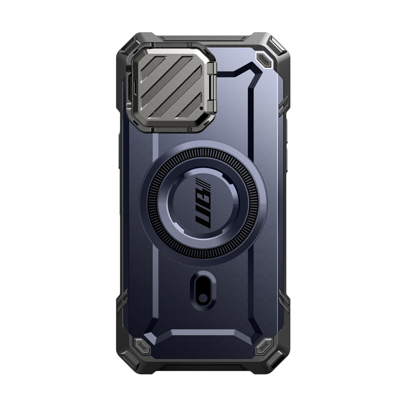 iPhone 14 Case 6.1 Inch with MagSafe & Camera Lens Protector - Unicorn Beetle MAG XT Shockproof Protective Cover in Dark Blue | Perfect for Outdoor Activities, Travel & Daily Use