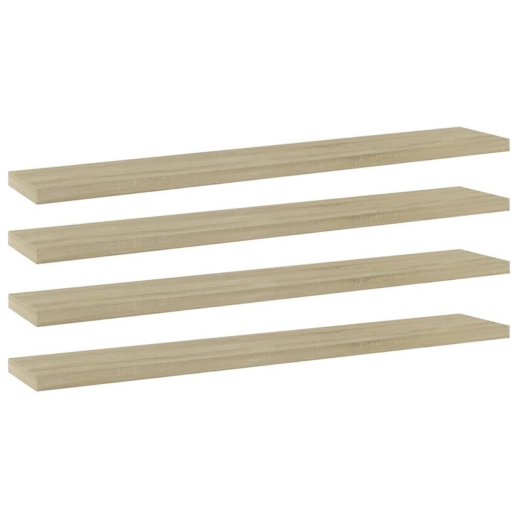 Floating Shelves Replacement Boards - 4 Pack Sonoma Oak Wall Shelves 23.6