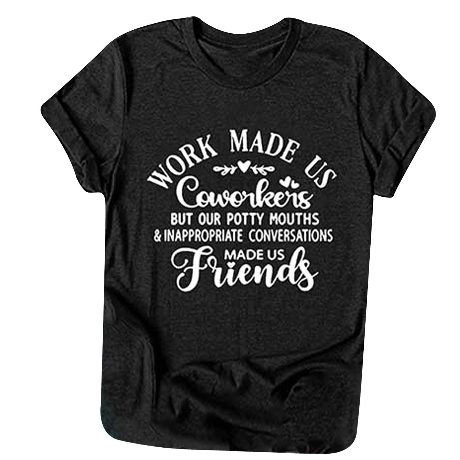 Funny Letter Print Women's Short Sleeve T-Shirt - Summer Casual Crew Neck Loose Fit Graphic Tee Top | Perfect for Beach Outings, Weekend Wear & Everyday Comfort